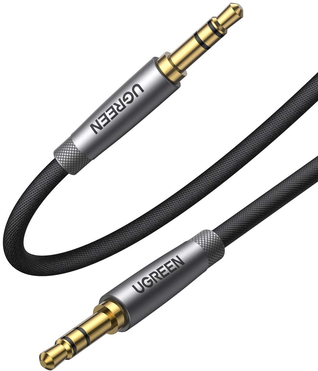 Кабель аудіо Ugreen 3.5 mm Hi-Fi професійний AUX 1M Grey (AV150)