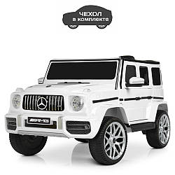 Електромобіль дитячий джип мерседес білий M 4214EBLR-1