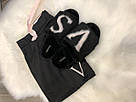 Хатні капці Victoria's Secret! Розмір — S (35-37р), чорні, фото 4