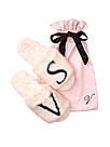 💋Тапочки домашні💋 Victoria's Secret! Розмір - S (35-37р), чорні, фото 4