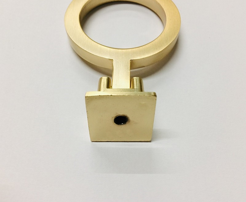 Ручка кольцо современная классика RK-B962 Gold Brass d=44 мм - фото 4 - id-p1369385914