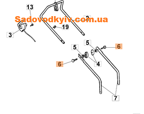 Гвинт керма для газонокосарки Oleo-Mac K 40 P (3910015R)