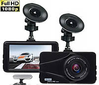 Відеореєстратор для автомобіля Full HD DVR T670G+ на 2 камери 1080P з HDMI виходом