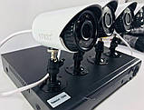 Комплект відеоспостереження 4 камери і реєстратор DVR Pro Vision NX-400 AHD 4ch Gibrid 4.0 MP H. 264, фото 3