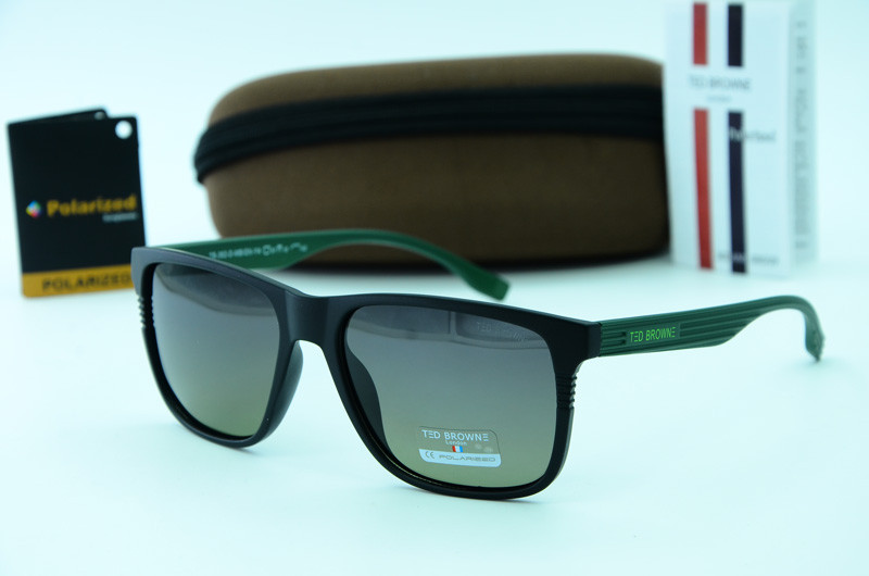 Чоловічі прямокутні сонцезахисні окуляри Ted Browne 362 d-mb-gn-y4