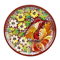 Декоративная тарелка "Роспись" 20 см. №1 глина, керамика