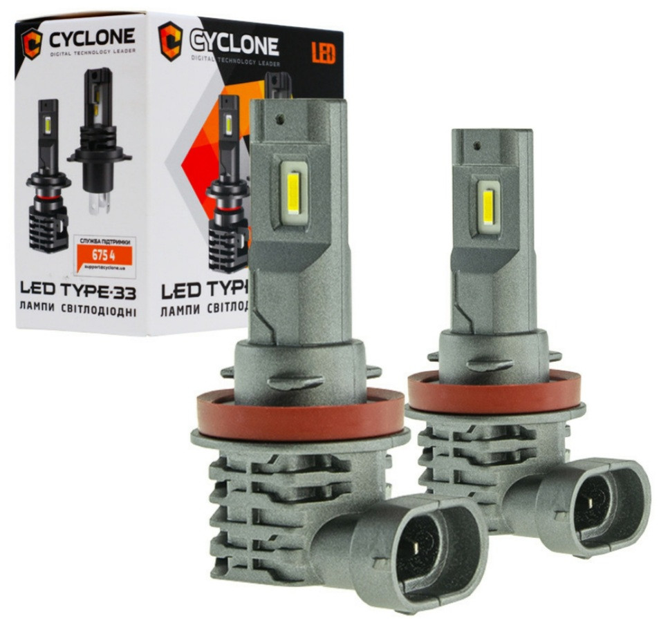 Лампи LED Cyclone H11 type-33 5000k 4600Lm