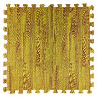 Модульное напольное покрытие пол пазл 600х600х10 мм желтое дерево