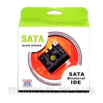03-02-116. Перехідник IDE → SATA 2.0 + SATA 2.0 → IDE