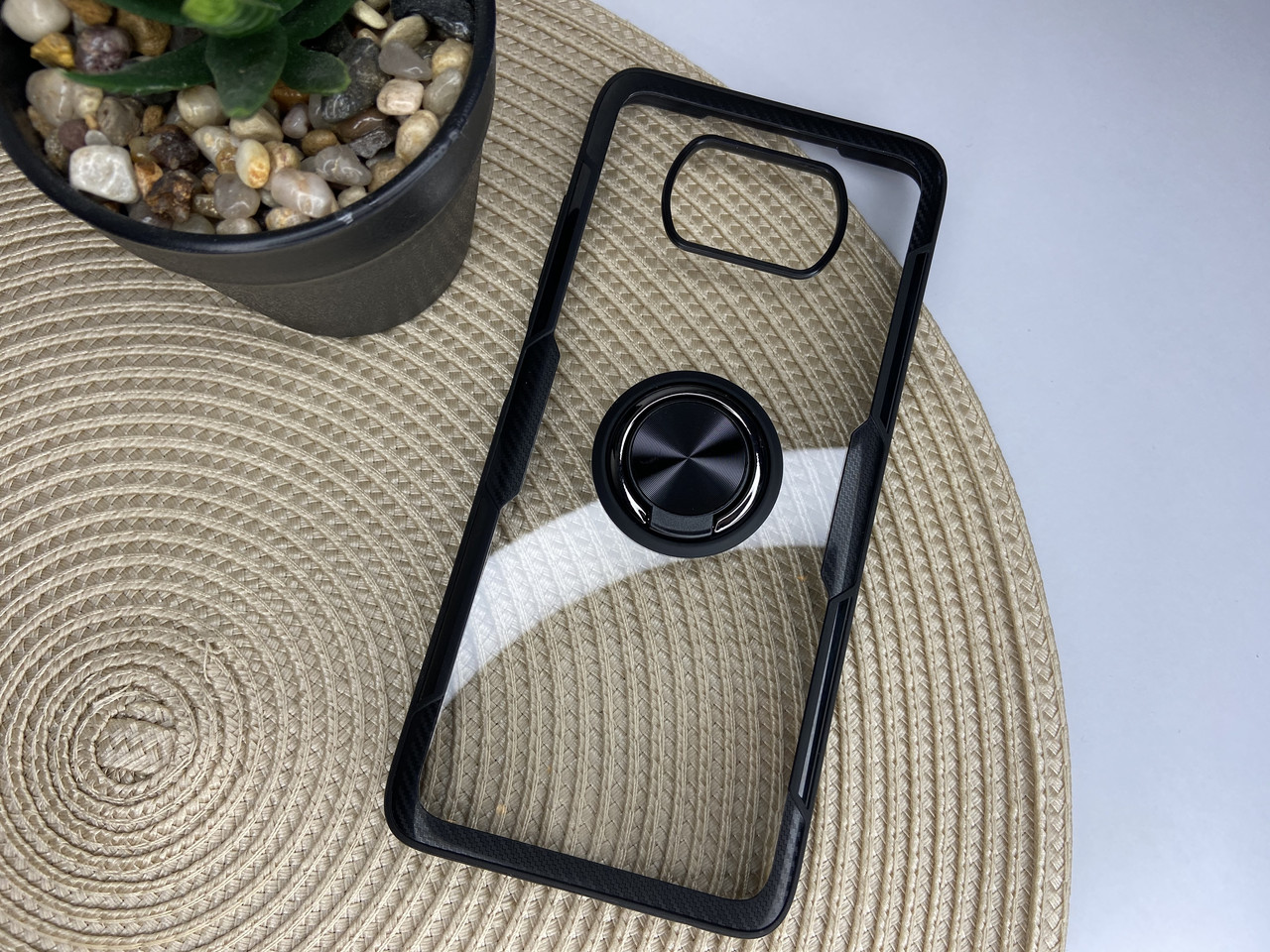 Чохол Ring case Xiaomi Poco X3 чорний