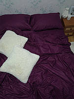 Двуспальное постельное белье премиум сегмента фиолетовое