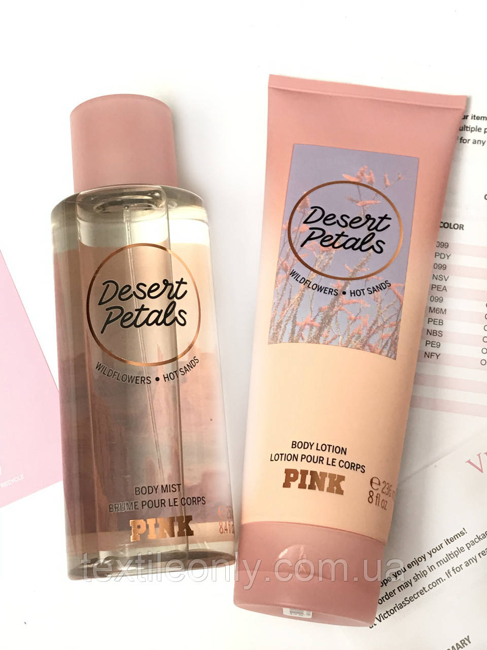 Лосьйон і спрей для тіла Victoria's Secret Pink DESERT PETALS 236/250 мл