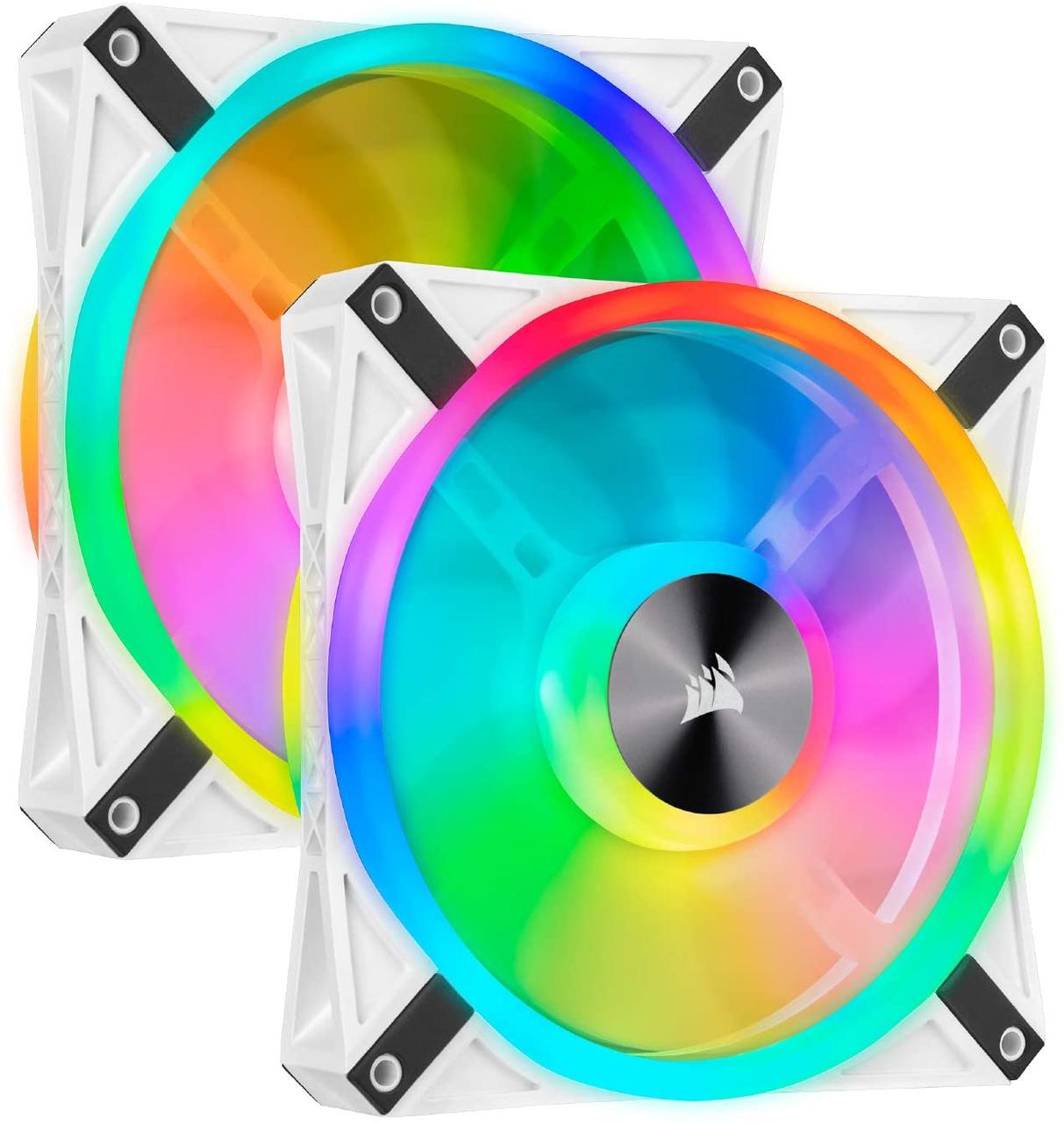 Комплект вентиляторів Corsair iCUE QL140 RGB PWM White