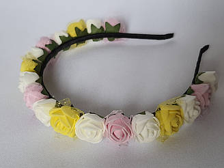Віночок, Обруч Для Волосся З Трояндочками