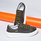 Жіночі кеди оливкова шкіра Run, фото 5