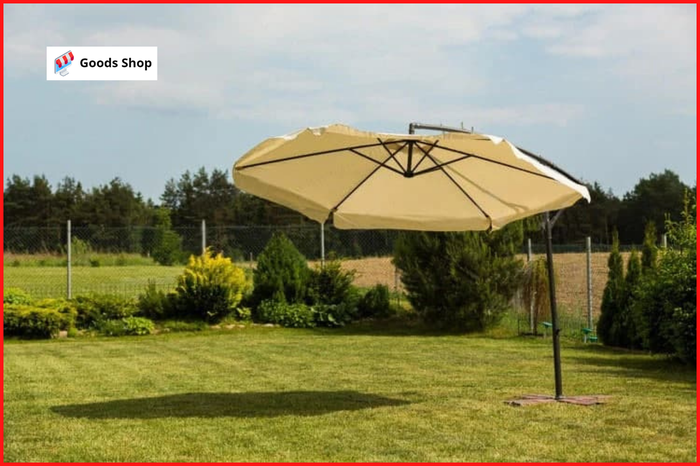 Купить Садовый раскладной зонт с наклоном на боковой стойке Большой ...