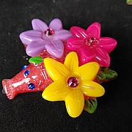 Магніти на холодильник ваза з квітами 5,5*4,5, фото 2