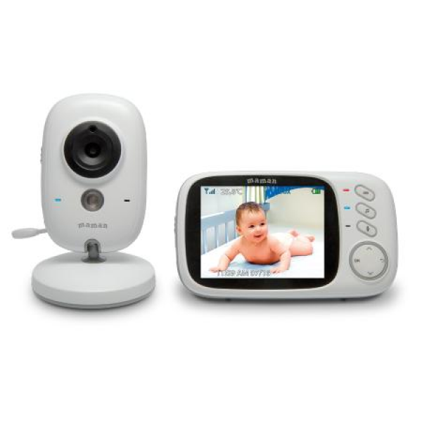 Відеоняня Baby Monitor VB603 3.2 Original JKR з датчиком звуку, нічне бачення + термометр радіоняня