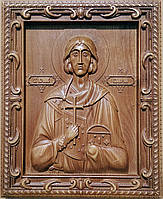 Икона резная деревянная "Св. Муч. Валерий"