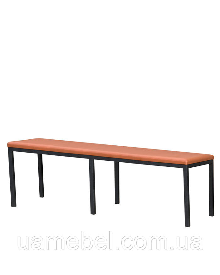 Лавка з м'яким сидінням Лео + 1500х350х450 мм, фото 1