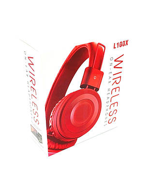 Навушники бездротові/Навушники Bluetooth DEEPBASS L100X Red