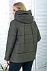 Куртка батальна демісезонна з капюшоном хакі, фото 5