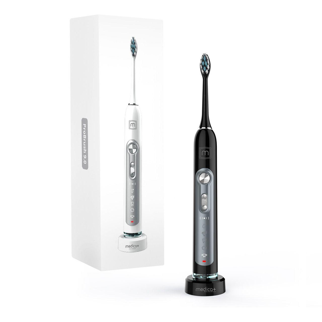 Ультразвукова зубна щітка MEDICA+ PROBRUSH 9.0 Black (ULTASONIC) гарантія 1 рік
