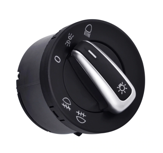Перемикач світла фар Volkswagen 5ND941531A, 1K0941431Q, 1K0941431C тонкий без авто хром
