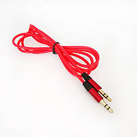 AUX кабель 1 метр 3.5mm Jack (красный)