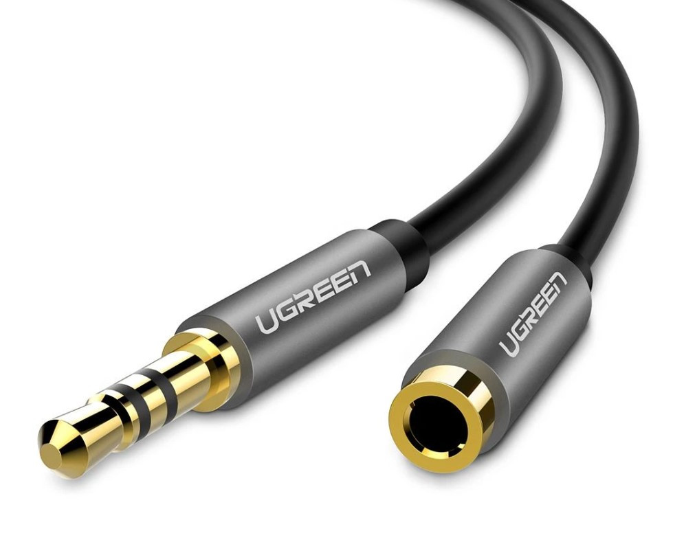 Кабель аудіо Ugreen 3.5 mm подовжувач 1.5 М Black (AV118)