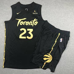 Чорна чоловіча форма Nike Vanvleet No23 (Фред Ванвліт) команда Toronto Raptors NBA