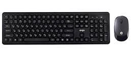 Комплект бездротовий (клавіатура, миша) Ergo KM-250 WL Black