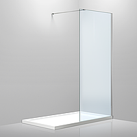 Стенка стеклянная для душ кабины 100см x 200см VOLLE Walk-In 18-08-100H стекло прозрачное 8мм 82504