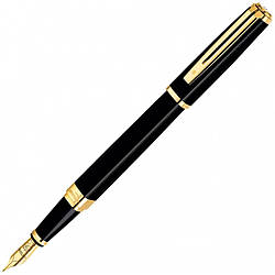 Ручка Waterman чорнильна EXCEPTION Slim Black GT FP F (11 028)