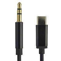 Перехідник Type-C to Mini Jack 3.5 mm кабелем 1 метр