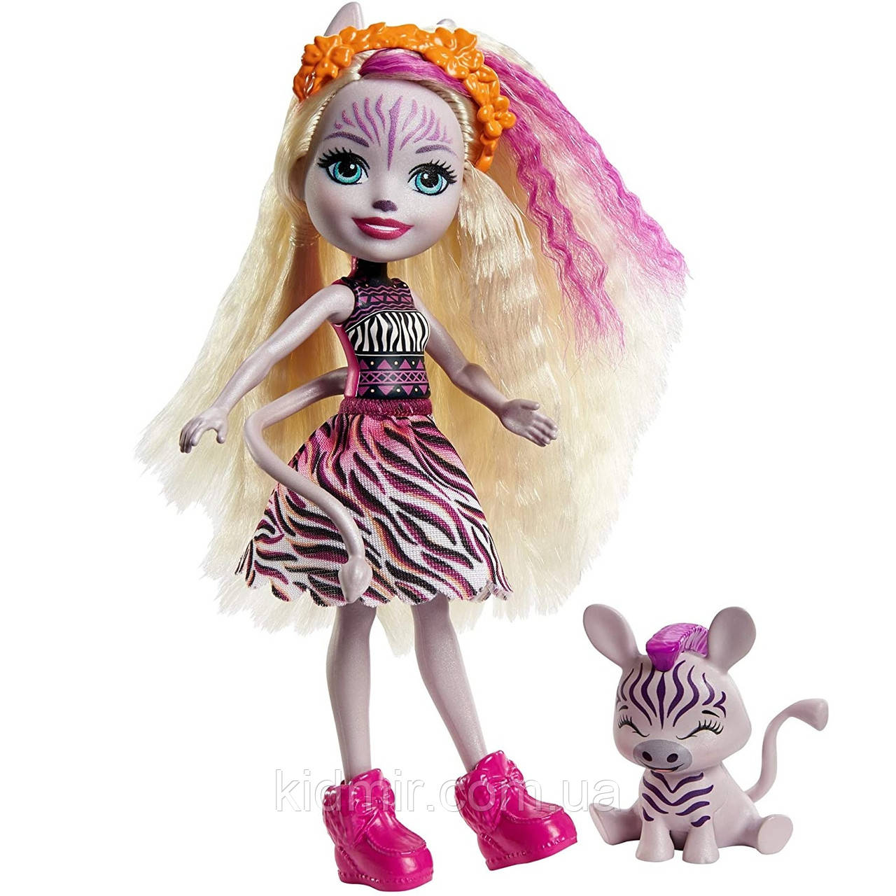 Лялька Enchantimals Зейді Зебра з вихованцем GTM27