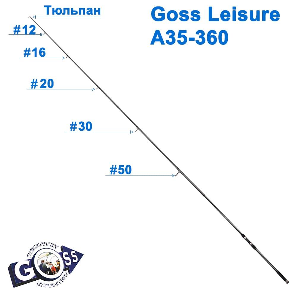 Тюльпан на коропове вудлище Goss Lelsure A35-360 3,4х12 (5шт), фото 1