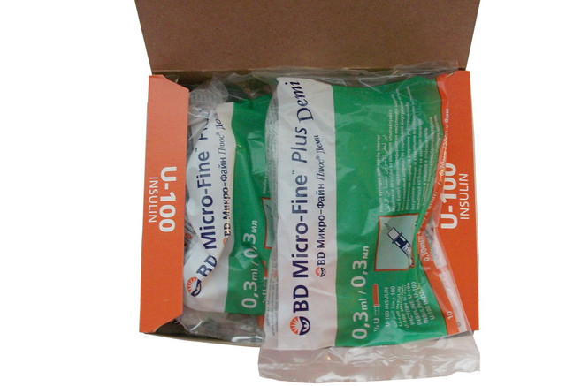 шприцы для инсулина микрофайн BD Micro Fne Plus Demi 0.30 мм (30G) x 8 мм (320829) шприцы для инсулина BD Micro Fne Plus Demi 0.30 мм (30G) x 8 мм