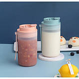 Портативна пляшка для напоїв Japanese 350 мл - рожева, фото 3