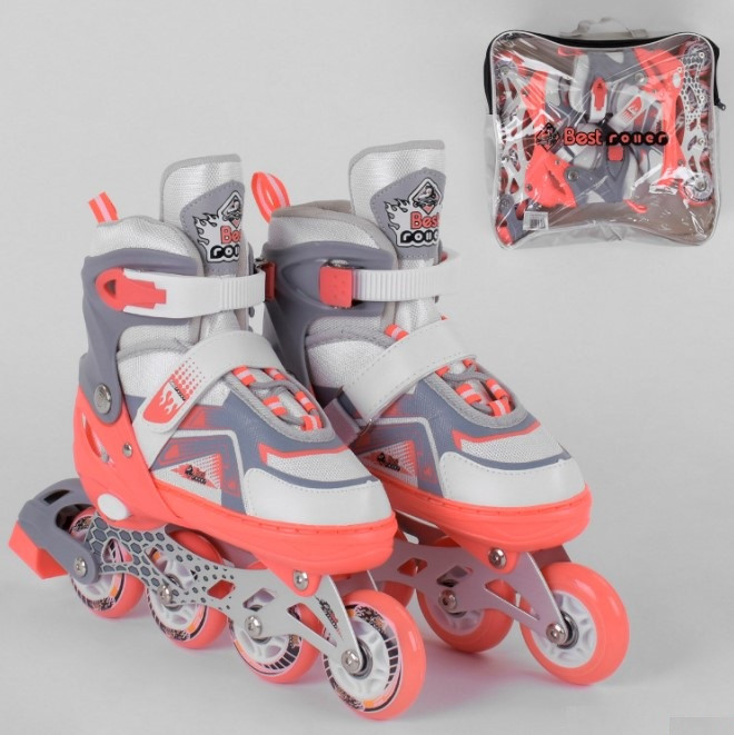 Ролики роликові ковзани дитячі Best Roller 6056-М розмір 34-37