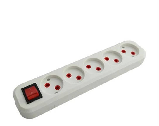 Колодка 5 гнізд із кнопкою СВІТЛОПРИБОР 5835, фото 1