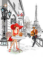 СЛ-3429 La romance de Paris.ТМ Миледи.Схема для частичной вышивки бисером