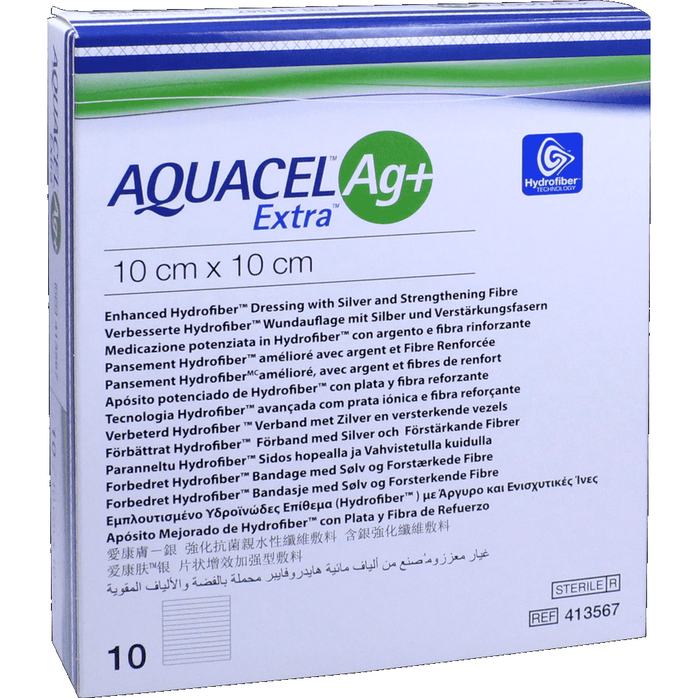 Купить Aquacel (Аквасель) Extra AG+ 10х10см - Повязка с серебром, цена ...