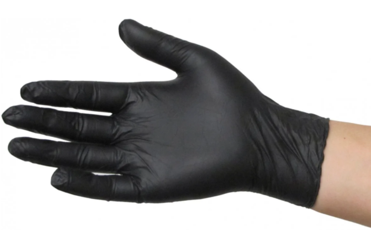 Перчатки нитриловые неопудренные ABENA Classic (черные) 100 шт - фото 9 - id-p746551725