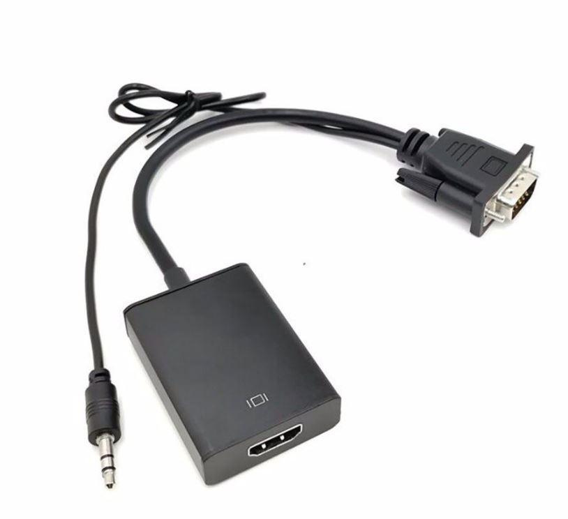 Кабель переходник HDMI to VGA адаптер с аудио Good