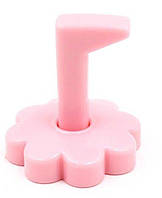 Підставка - тримач для типс Квітка, рожева