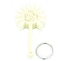 Палітра для лаків і дизайну нігтів "Роза" велика кругла на 50 кольорів