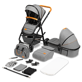 Універсальна коляска 2 в 1 Lionelo AMBER GREY STONE