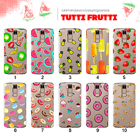 Ультратонкий прозорий чохол з малюнком для LG K8 K350E LTE Dual Sim (80 дизайнів)