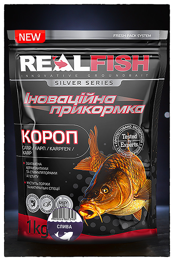 Прикормка Real Fish Короп Слива, фото 1